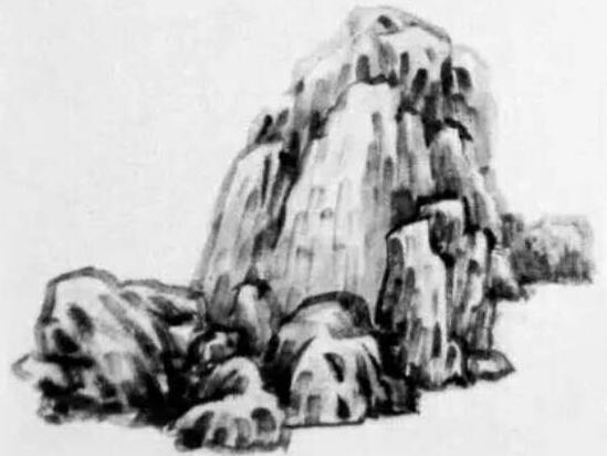 山石绘画的基本步骤 04