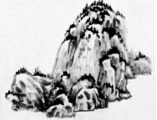 山石绘画的基本步骤 05