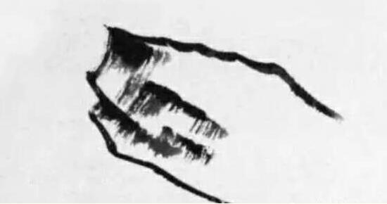 大斧劈皴画石法 - 步骤01
