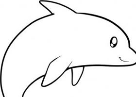 海豚简笔画