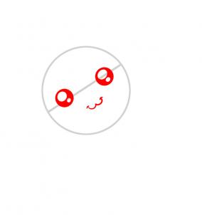 第二步：蜜蜂简笔画画法步骤
