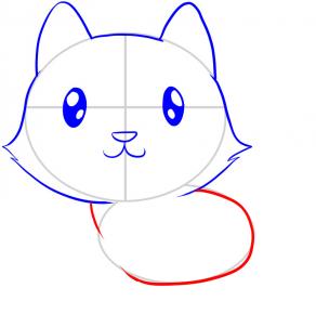 第四步：小老虎简笔画步骤