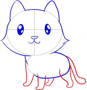第五步：小老虎简笔画步骤