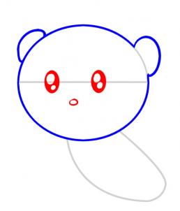 第三步：狮子简笔画步骤