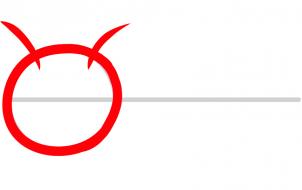 第二步：毛毛虫简笔画法步骤