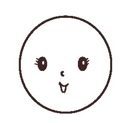 自画像简笔画画法 - 鼻子和嘴巴