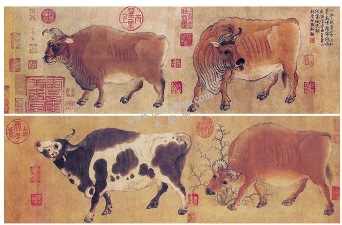 五牛图（局部） 韩滉（唐）