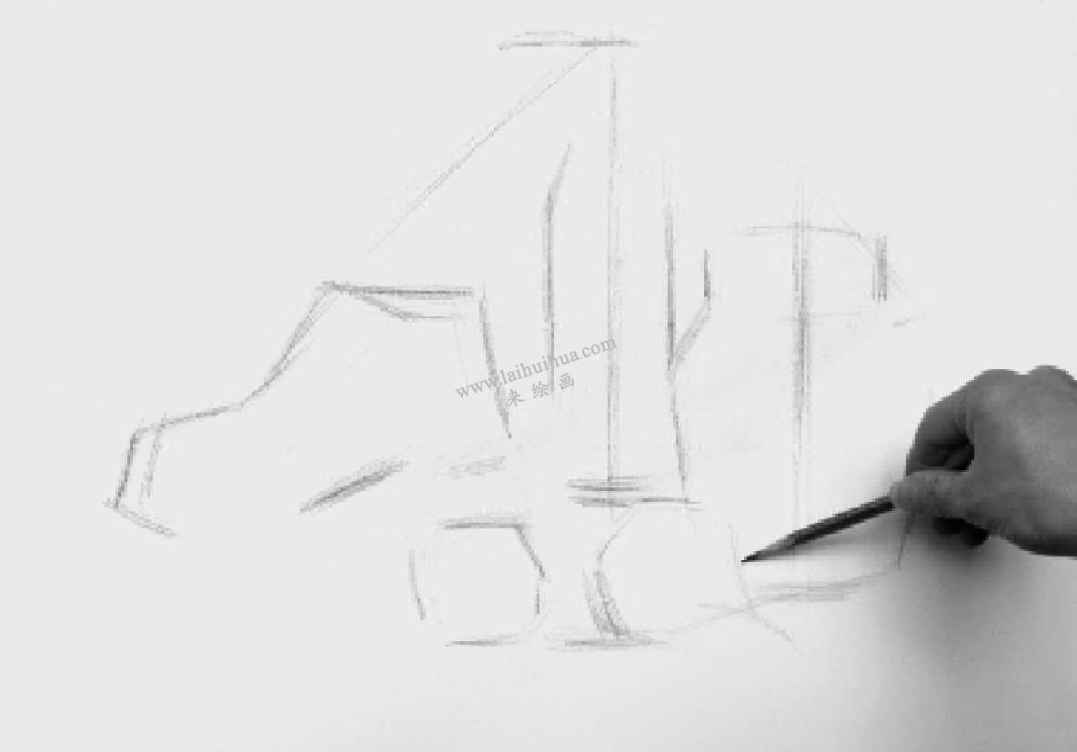 素描静物写生的步骤 01