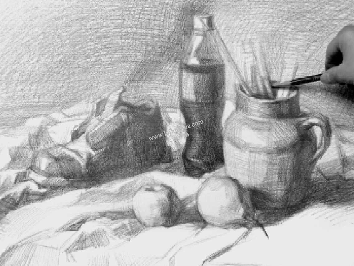 素描的静物写生步骤06