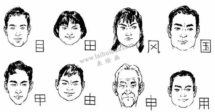 素描人的脸型