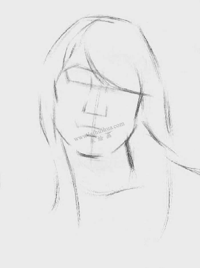 素描头像写生步骤1