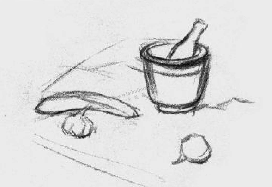 素描蒜瓣