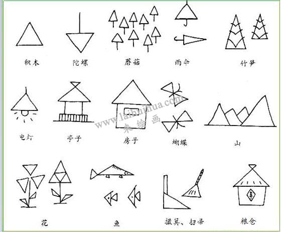 用长方形由浅入深地表现各种物体