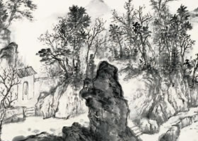 《西山胜景》国画欣赏