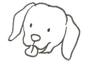 小狗卡通画