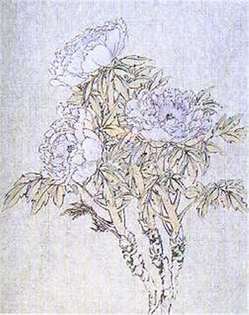 牡丹国画第三步画法：晕染花瓣