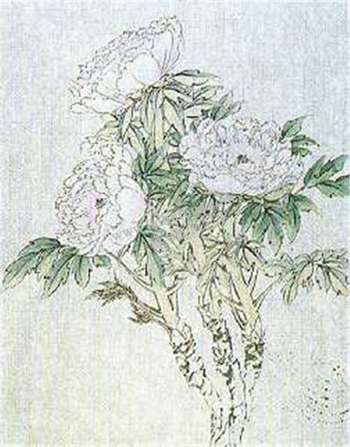 牡丹国画第四步画法：二次晕染