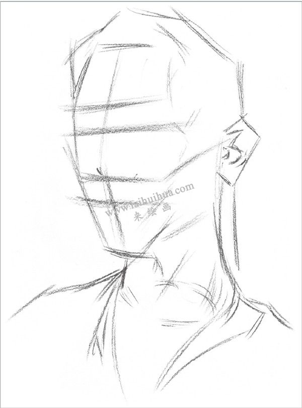 素描男青年头像的步骤 一