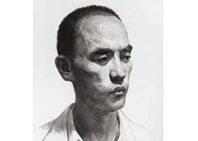 素描短发男青年头像的绘画步骤