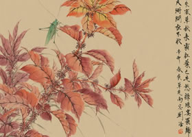 雁来红国画画法范例