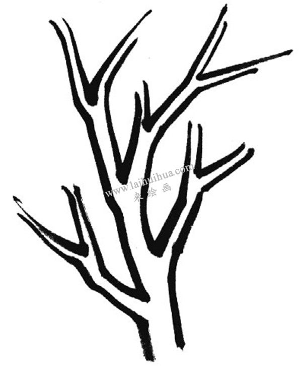 中国国画基础笔法： 折笔练习