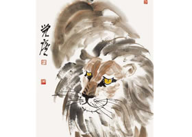 狮子的国画画法步骤