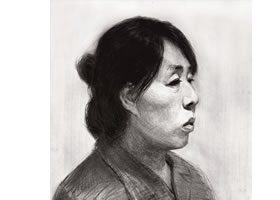素描中年女性头像的绘画步骤解析