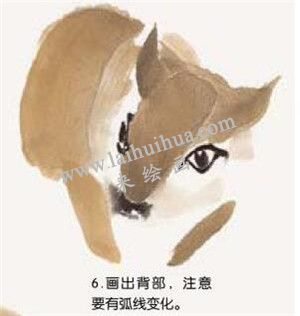 松鼠的国画画法 步骤六