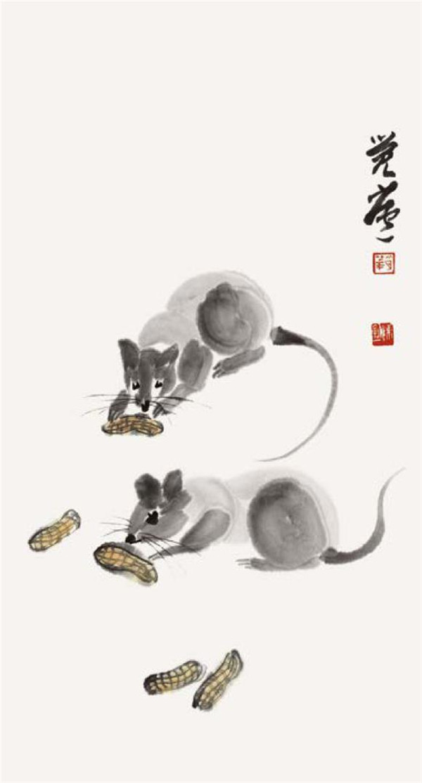 老鼠的国画画法步骤