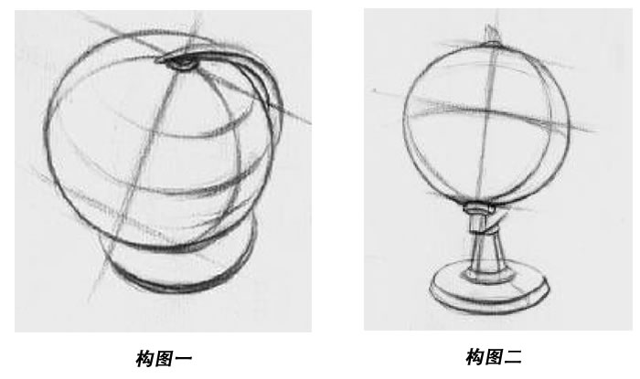 素描地球仪的画法步骤