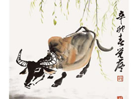 牛的国画画法步骤