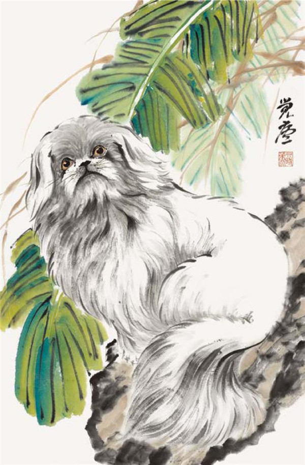 哈巴狗的国画画法步骤