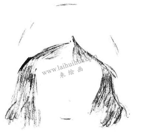 素描戴帽子的小女孩画法步骤 一