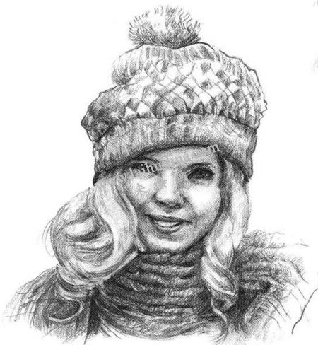 素描时尚的女孩画法步骤 十
