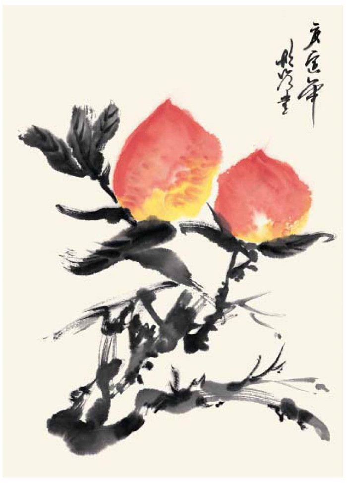 桃子的国画画法