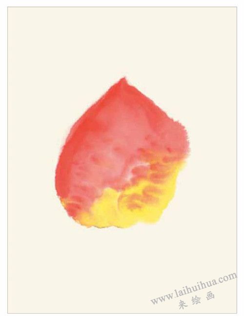 桃子的国画画法  步骤一