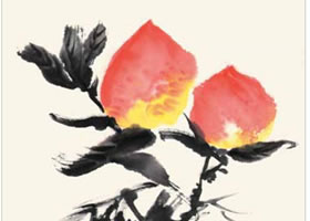桃子的国画画法