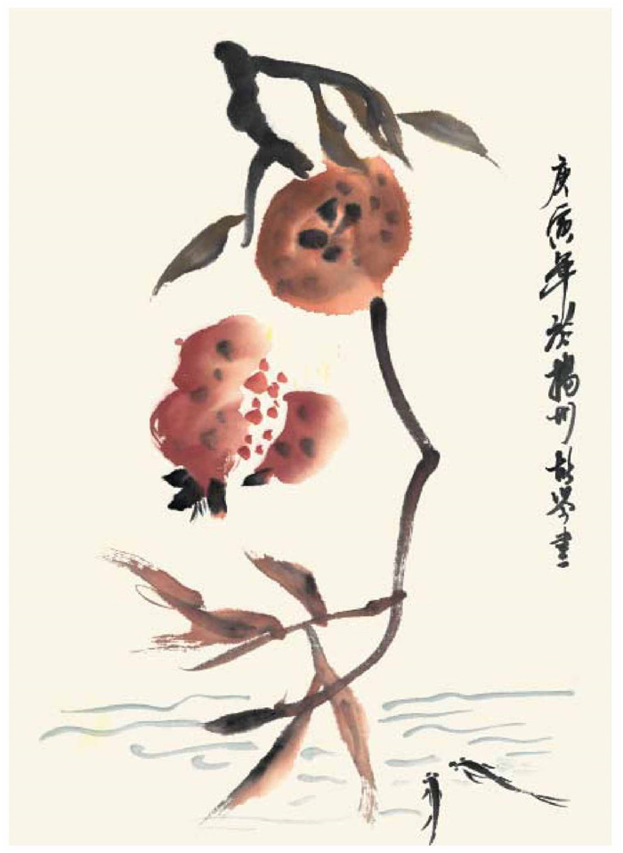 石榴国画法（一）
