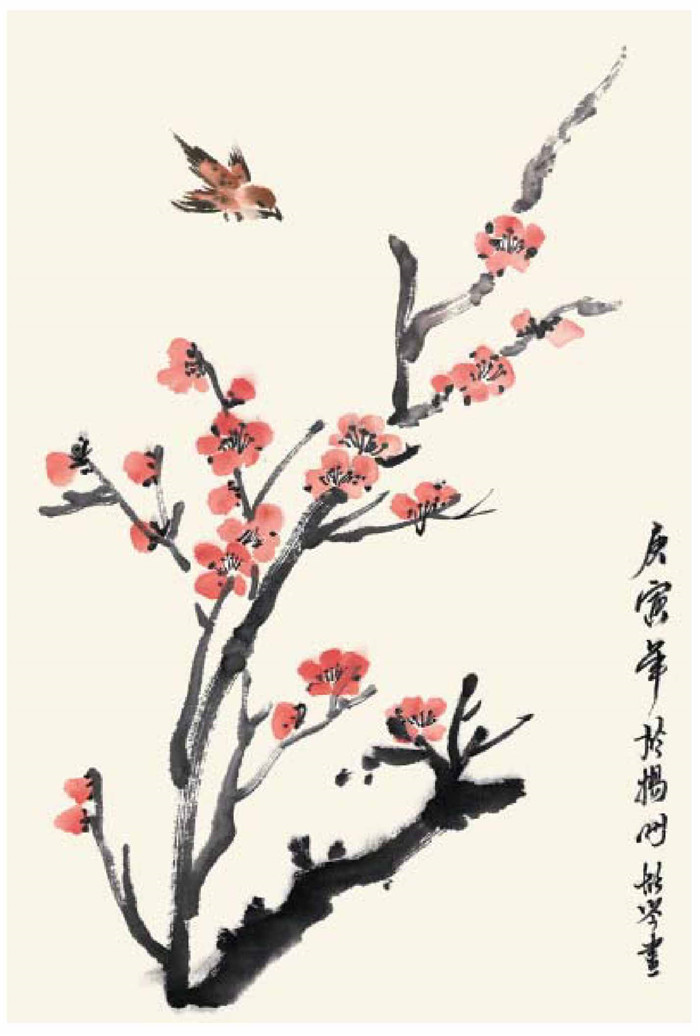 梅花的国画画法