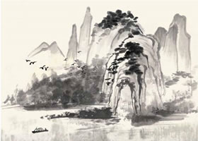 山水如画国画画法