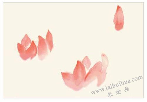 鸳鸯戏水的国画画法  步骤一