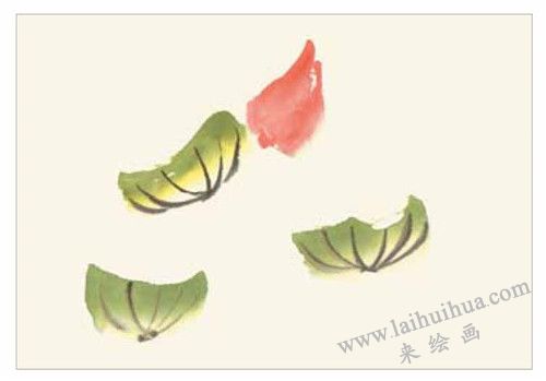 小蝌蚪的国画画法  步骤一