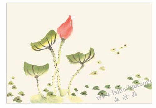 小蝌蚪的国画画法  步骤三