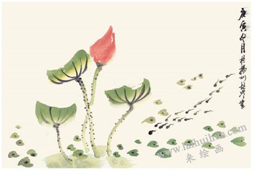 小蝌蚪的国画画法  步骤四