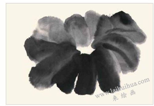 小鸭子的国画画法  步骤一