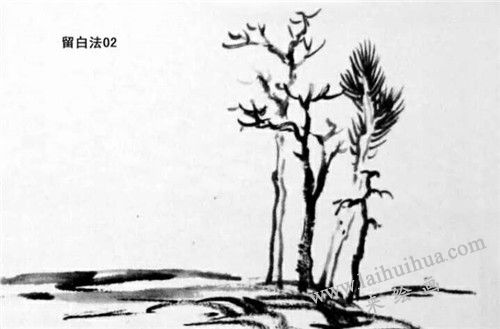 留白法画法步骤 二