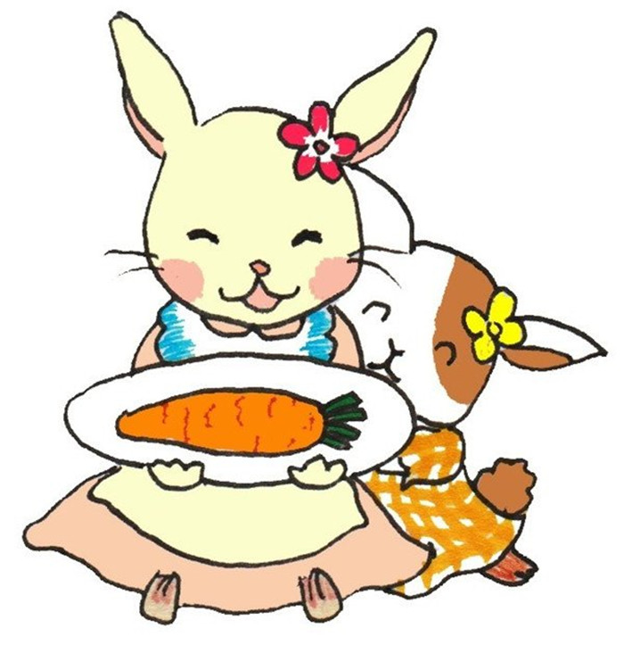 小白兔卡通画
