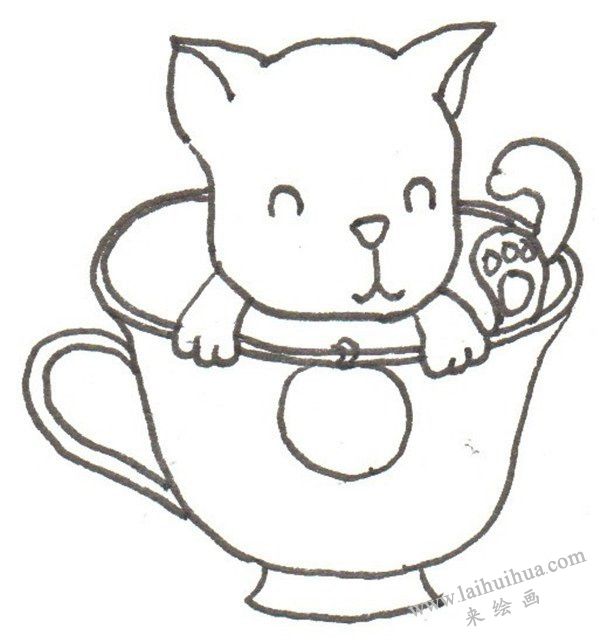 茶杯犬的身子和手柄