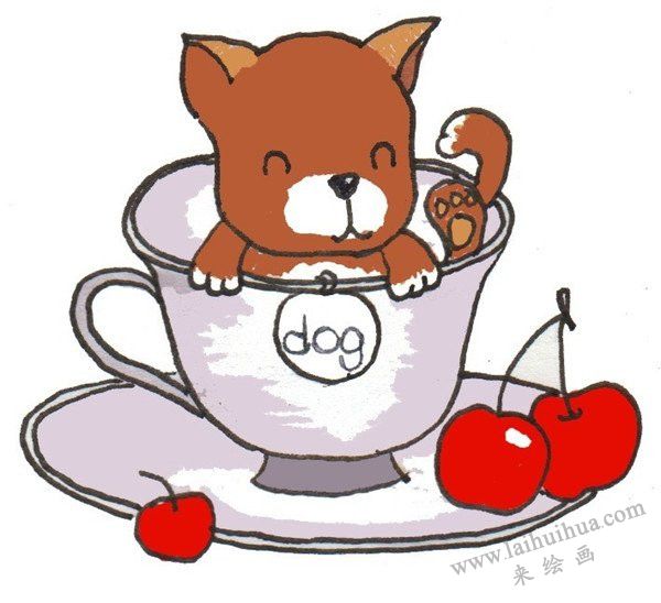 茶杯犬和樱桃