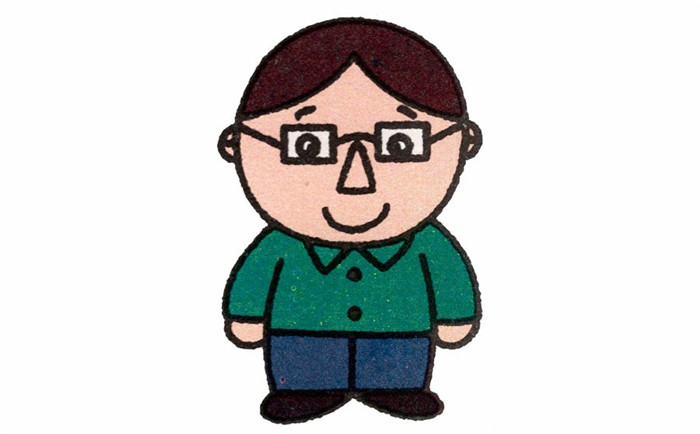 爸爸简笔画